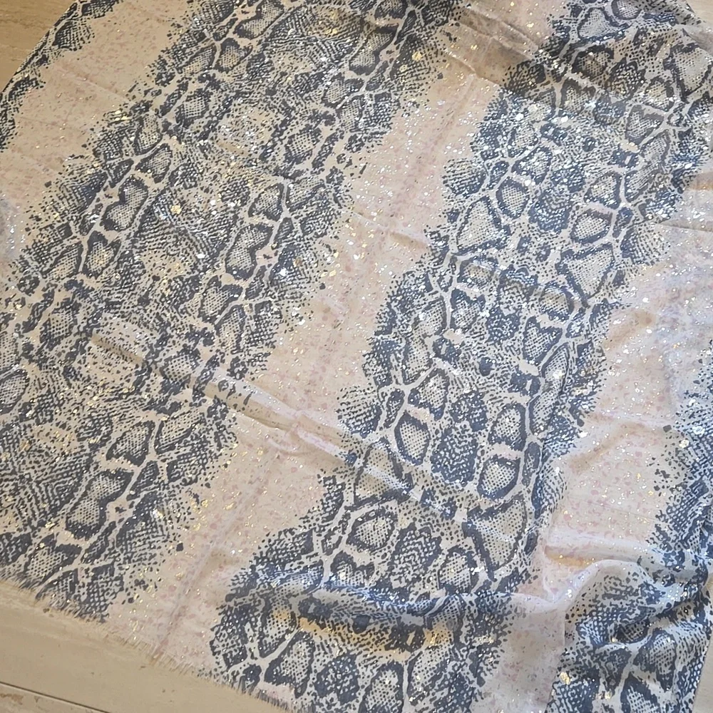 New Steve Madden Oversized Multi-Color Snake Print Scarf/Shawl/Wrap